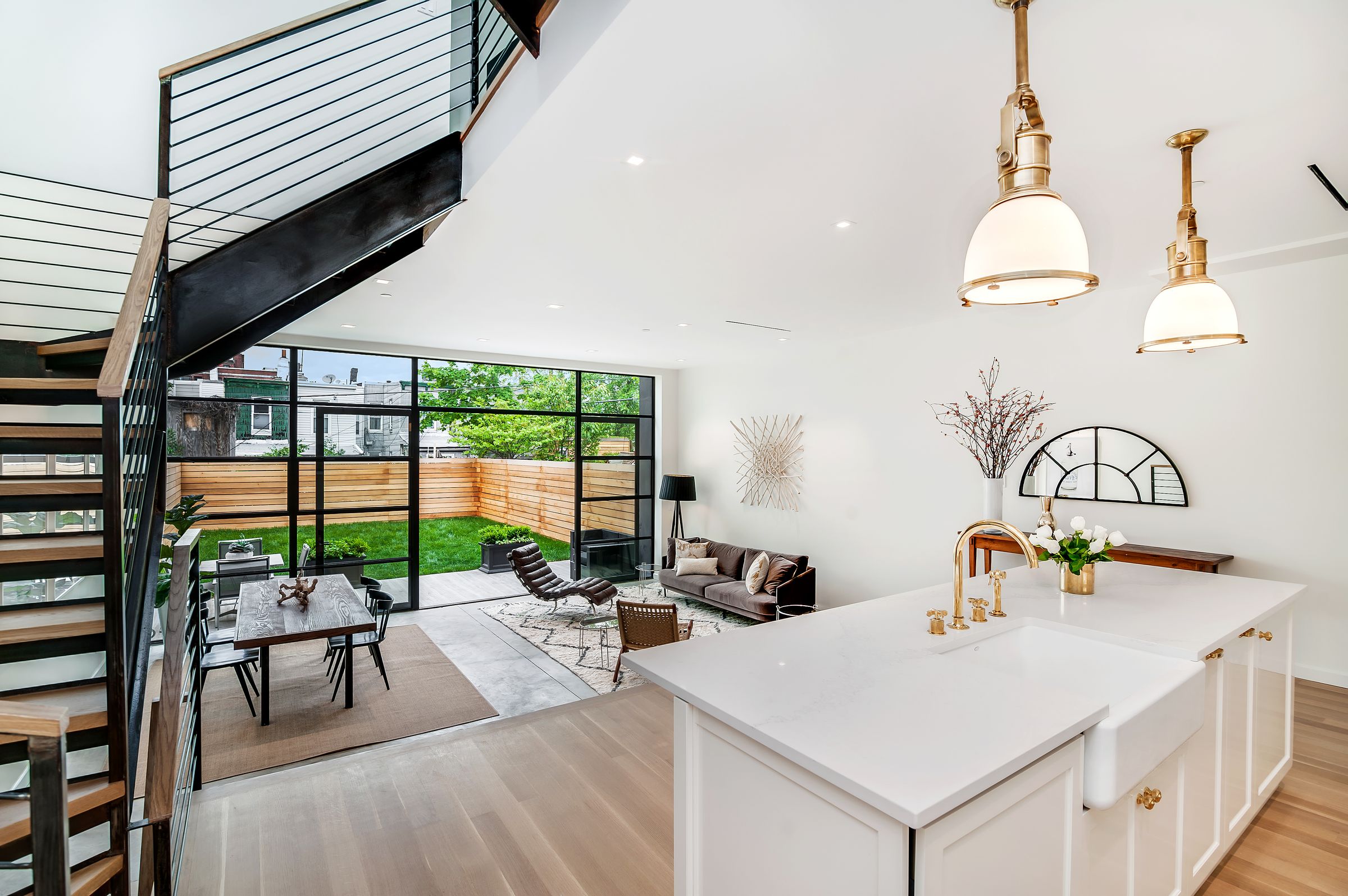 Kitchen, living and dining, Park Slope